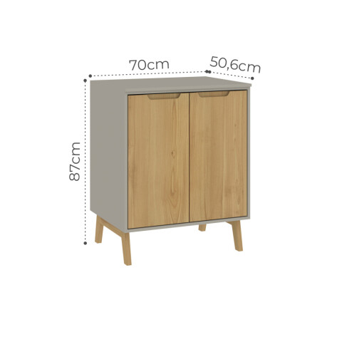 Mueble Alacena y Mesada de Cocina con estante en MDP - Madera - Línea Melilla - Cinza Mueble Alacena y Mesada de Cocina con estante en MDP - Madera - Línea Melilla - Cinza