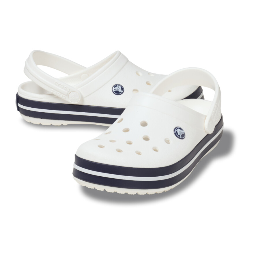 Crocs Crocband Clog - Unisex White/white/navy