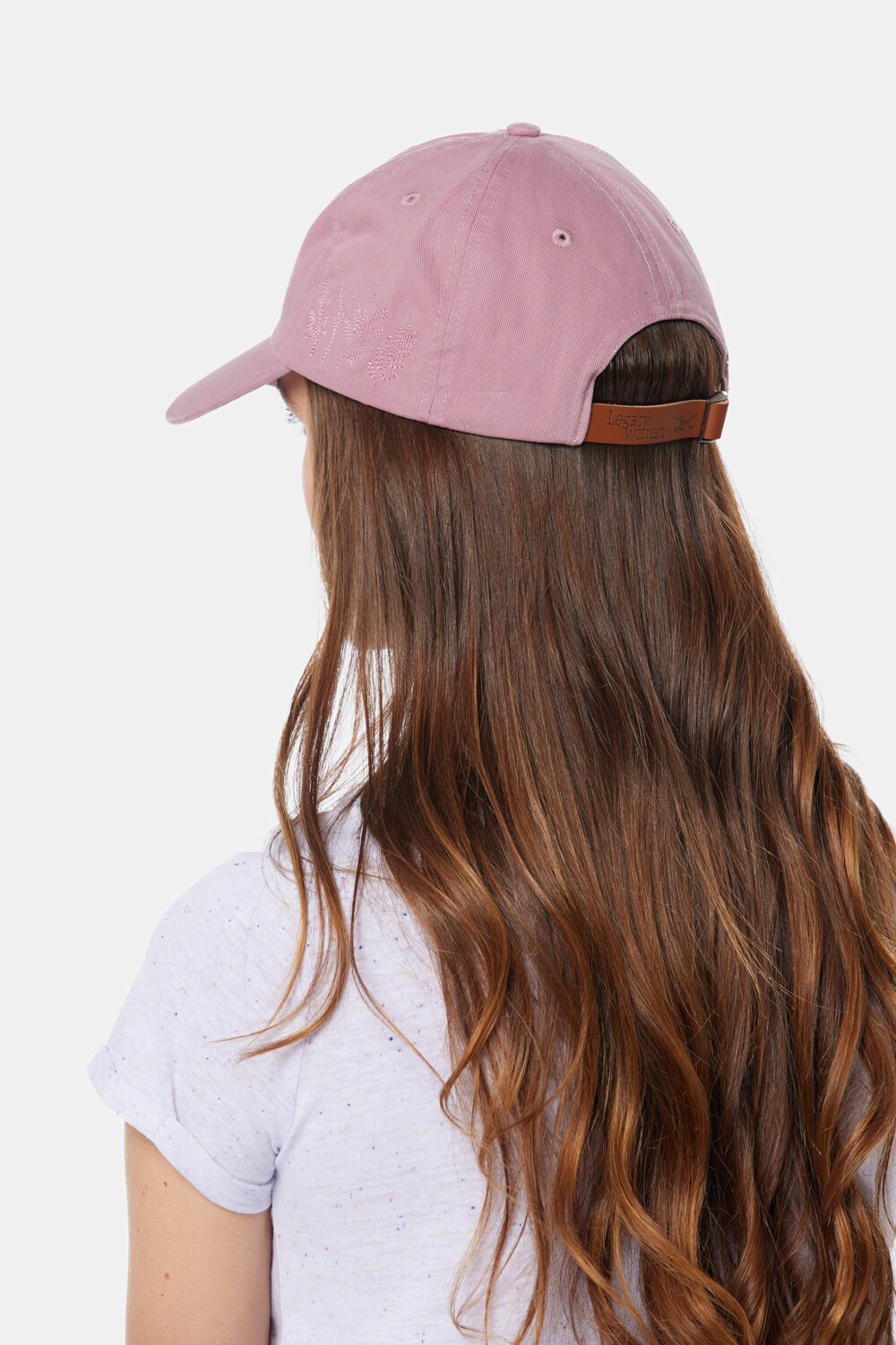 GORRO CON VISERA DE LONA Rosado
