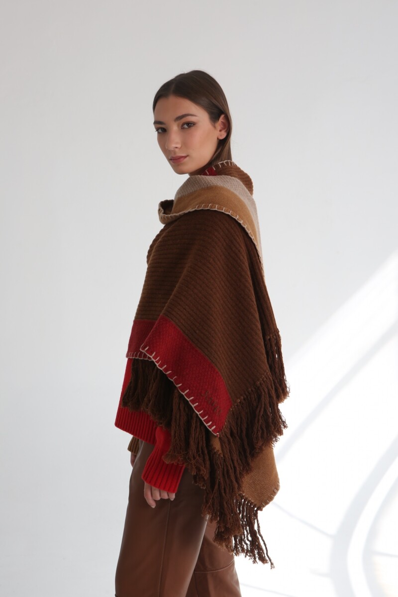 RUANA AÑA Rojo