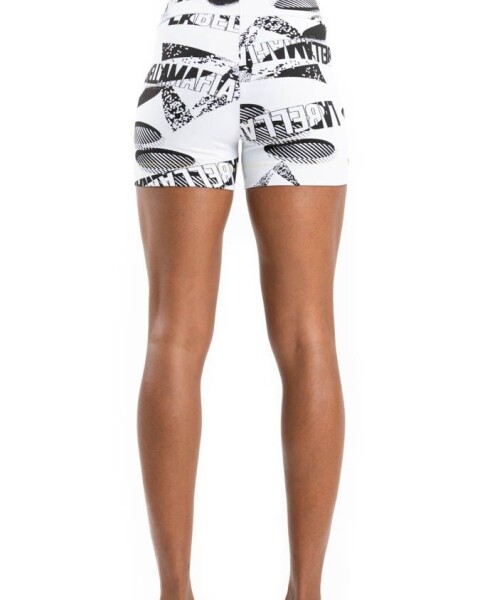 Short Futura Blanco Estampado U