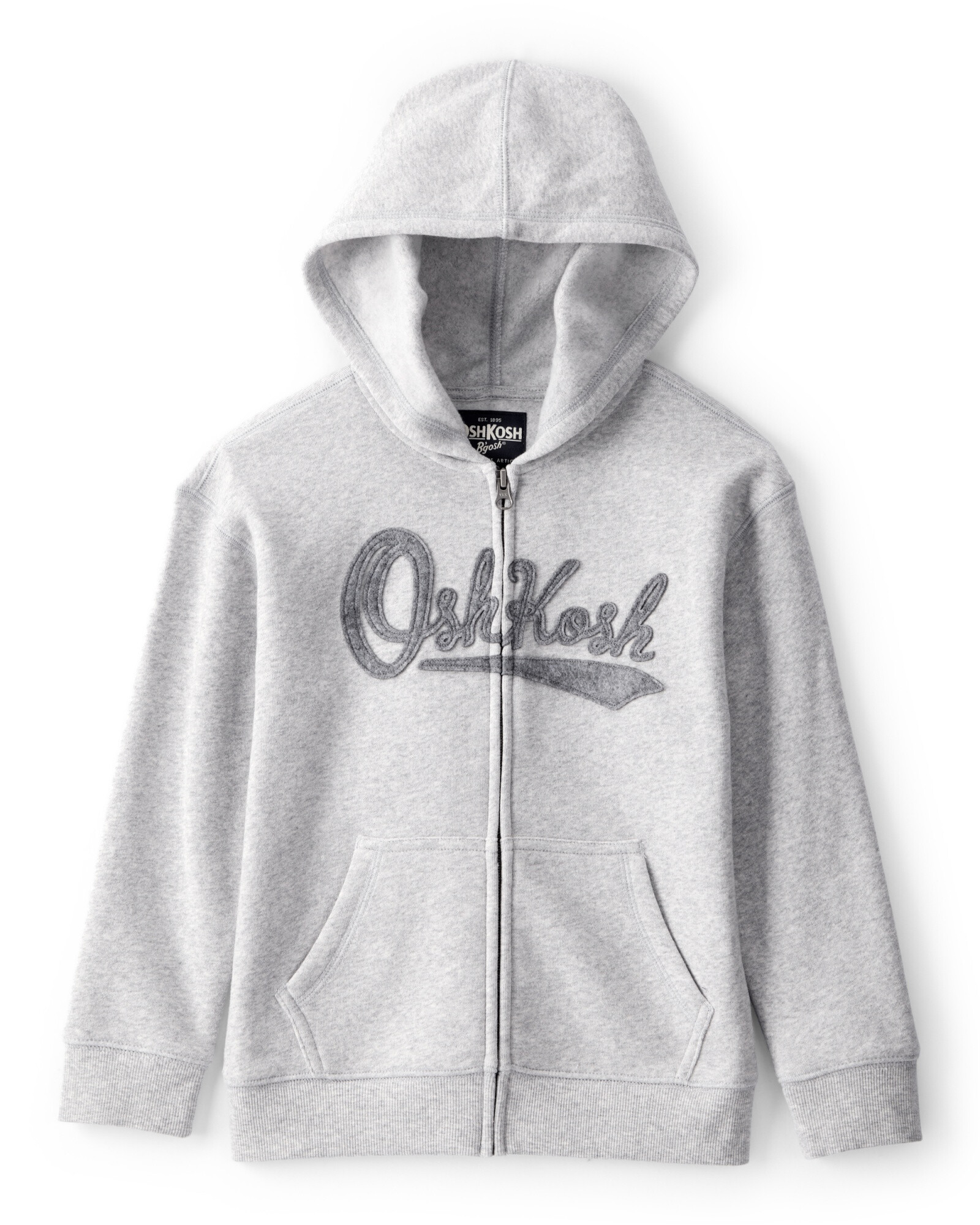 Campera de algodón con felpa, gris Sin color