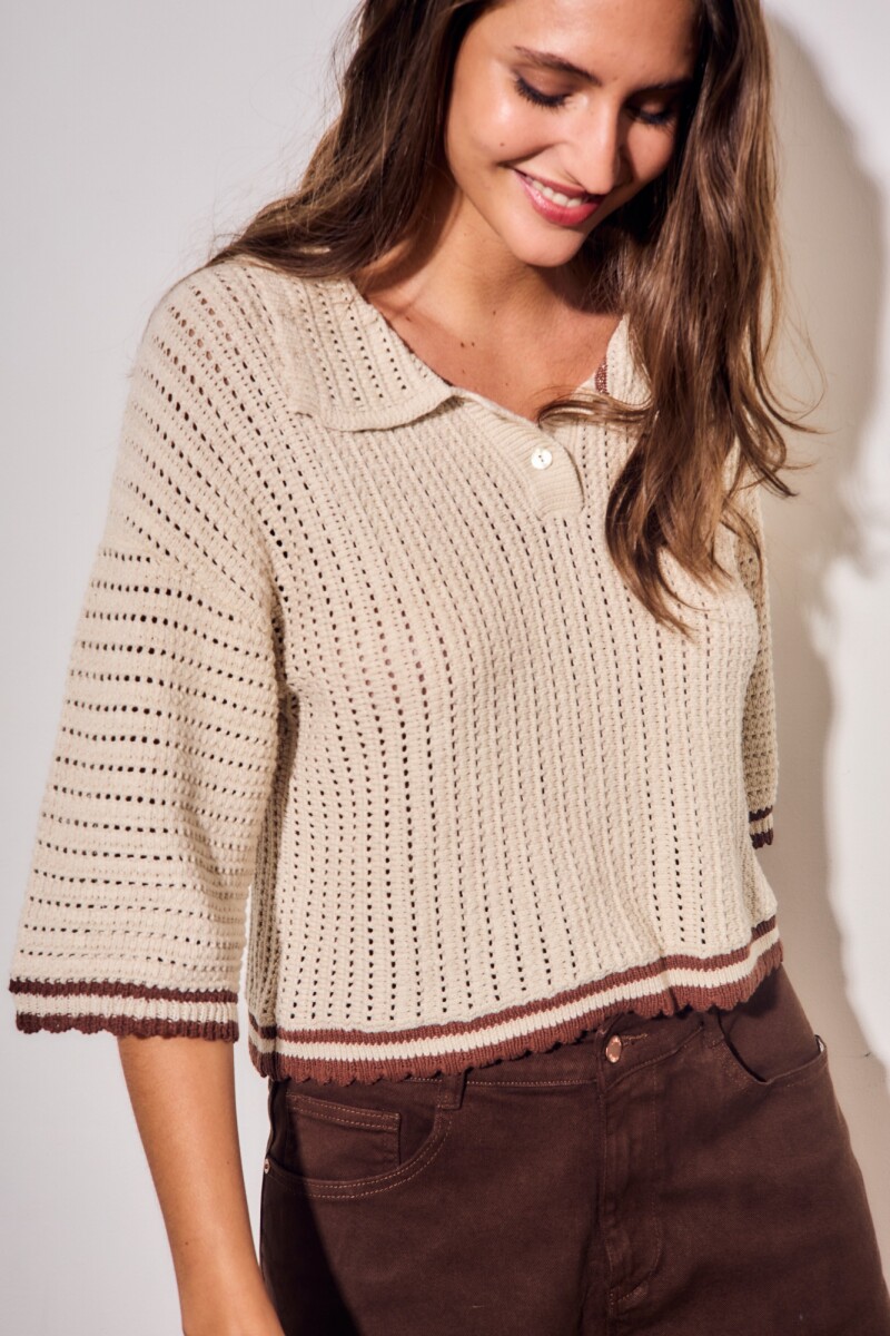 Sweater Polo Chocolate