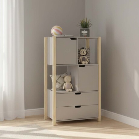 ORGANIZADOR MDF-Y-MADERA GRIS FELICITAS