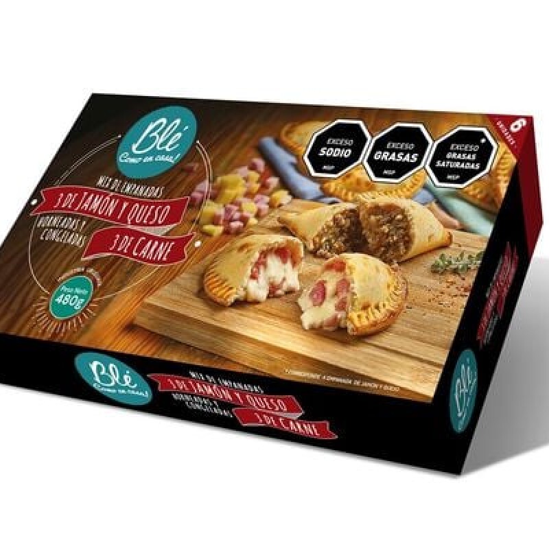 EMPANADAS MIX 3 DE JAMÓN Y QUESO 3 DE CARNE X 6 BLE EMPANADAS MIX 3 DE JAMÓN Y QUESO 3 DE CARNE X 6 BLE