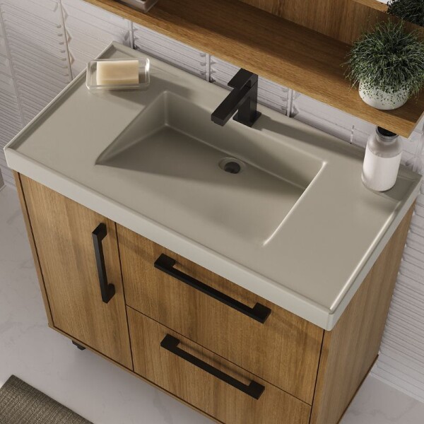 MUEBLE DE BAÑO 80 CM CON MESADA - MIEL/ARENA MUEBLE DE BAÑO 80 CM CON MESADA - MIEL/ARENA