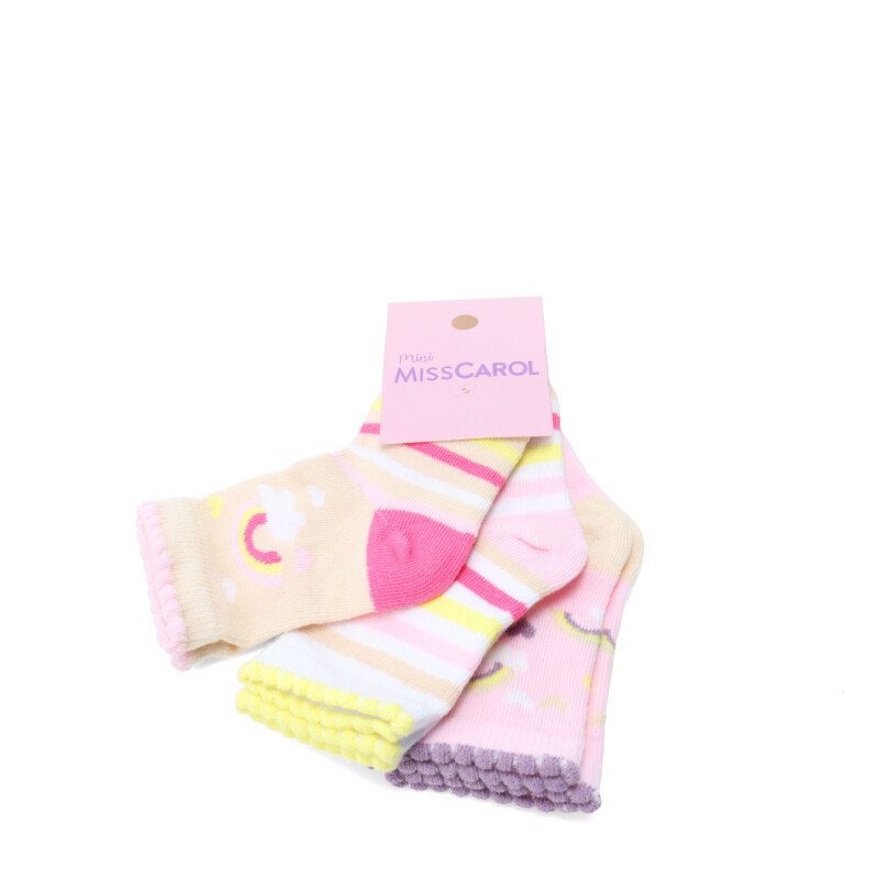 Medias MINI Miss Carol trainer baby x3 Multicolor