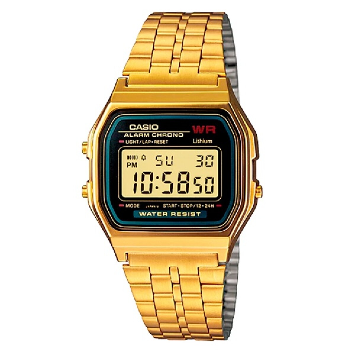 Reloj CASIO RETRO A159WGEA-1DF en Acero Dorado Esfera 44mm 