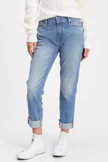 Jean Slim Boyfriend Mujer Medium Brinkley