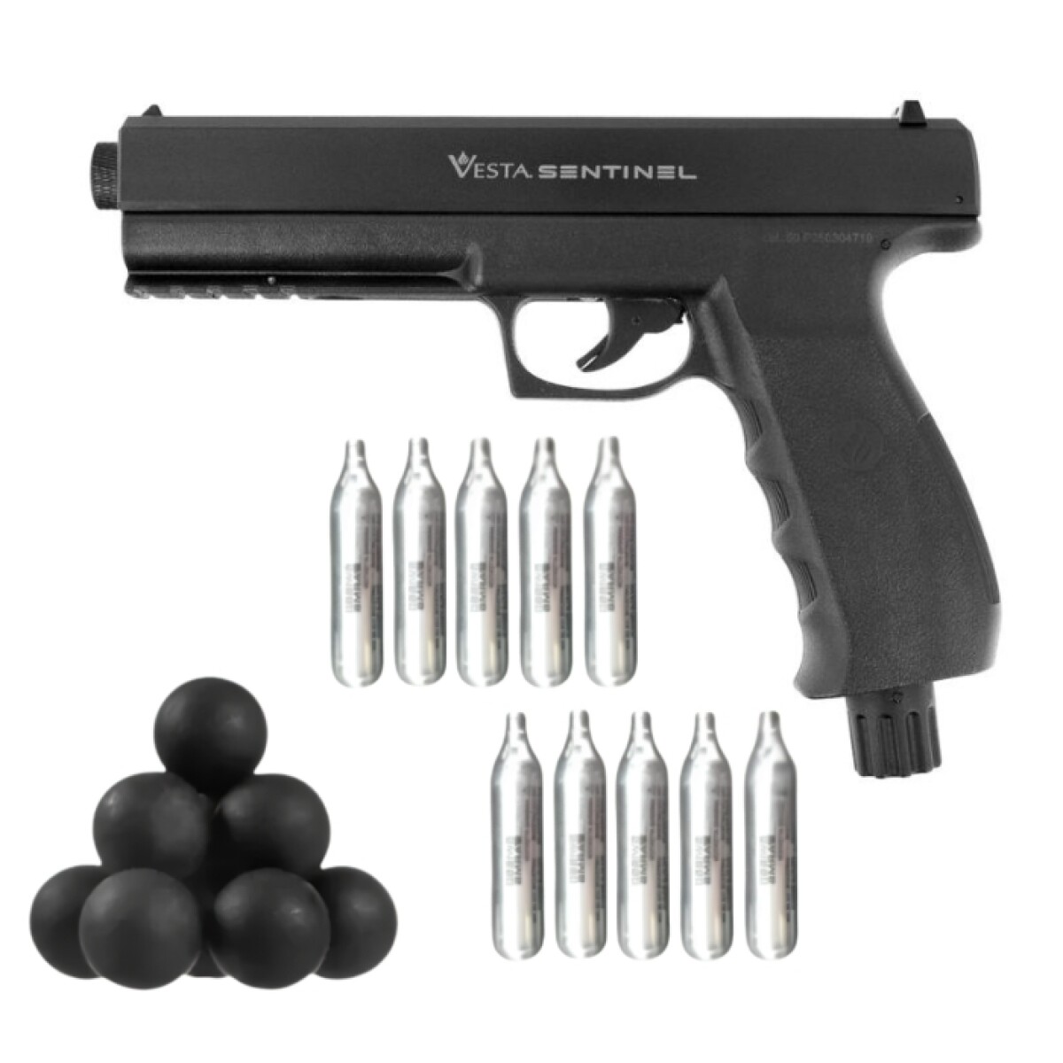 Combo Pistola Traumática Vesta Sentinel Calibre .50 