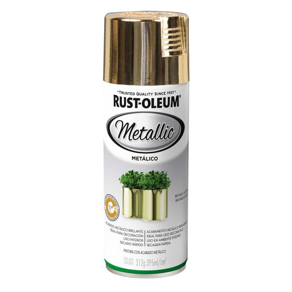 Esmalte Aerosol Efecto Metal Bronce Latón 312Gr Rust Oleum