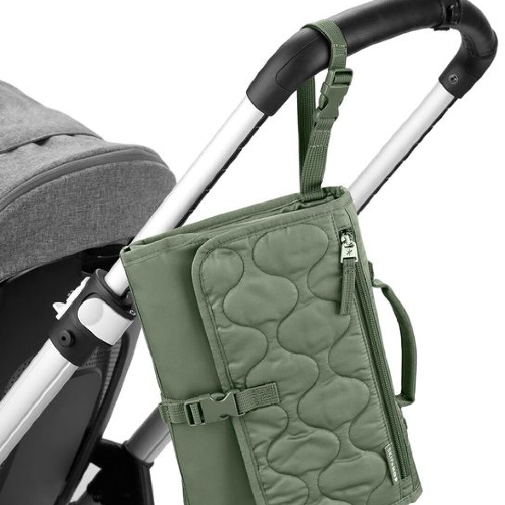 Cambiador portatil XL skip hop verde capitoneado