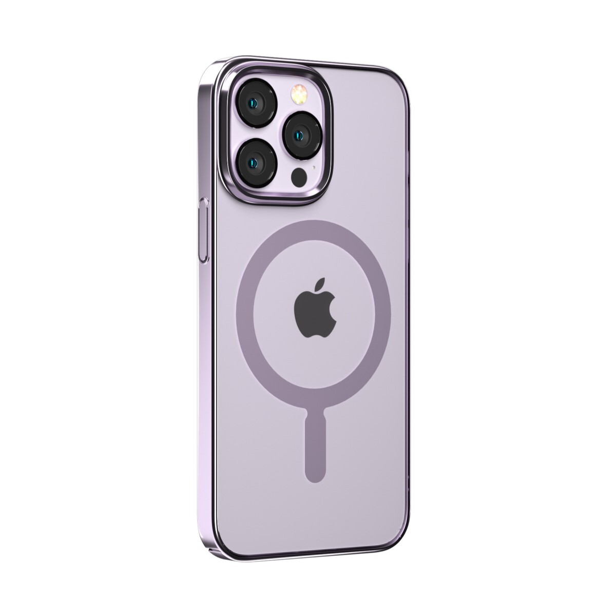 Protector case con borde para iphone 14 magnética magsafe devia - Purple 