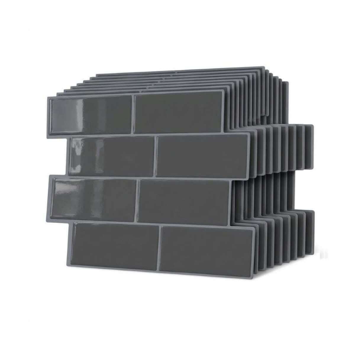 REVESTIMIENTO ADHESIVO 29 X 21 - LADRILLO NEGRO PACK X 10 