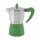 Cafetera Italiana Comet 6 Tazas Aluminio Mango Ergonómico Verde