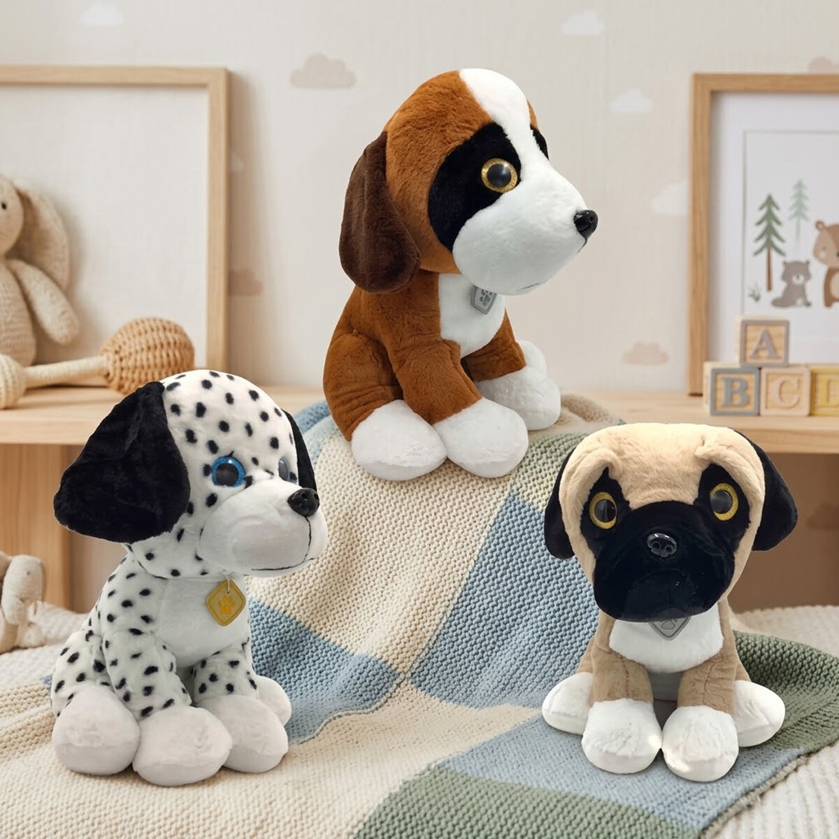 Peluche Perro Sentado Diseño Surtidos 40 cm 