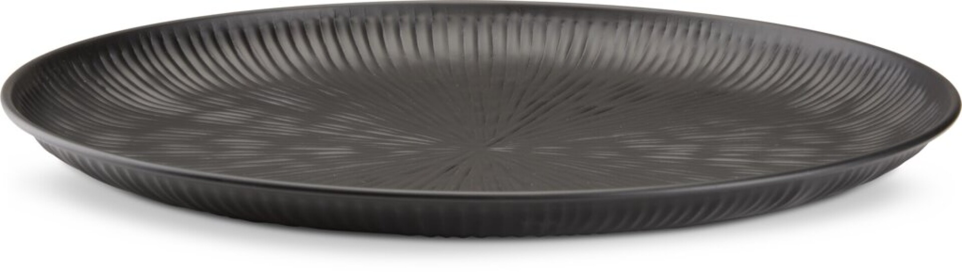 Bandeja decorativa INGMUND Ø39xH2 cm negra 