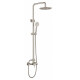 Griferia Barra De Ducha Exterior Brushed Nickel