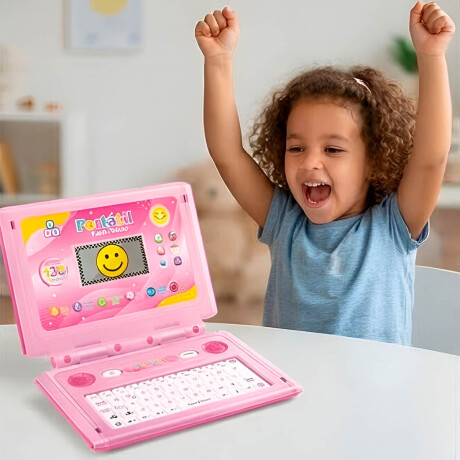 Computadora Laptop Infantil Educativa En Español Rosa