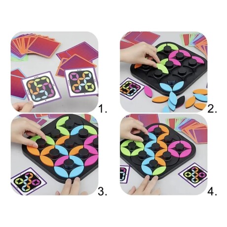 Juego de Mesa Puzzle Rotativo de Colores 001