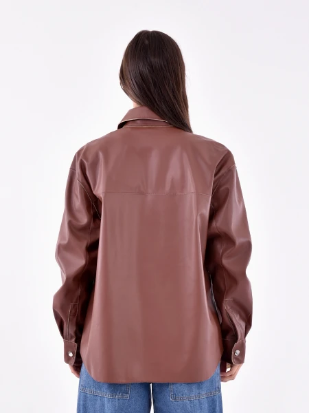 CAMISA PANDORA MARRON OSCURO