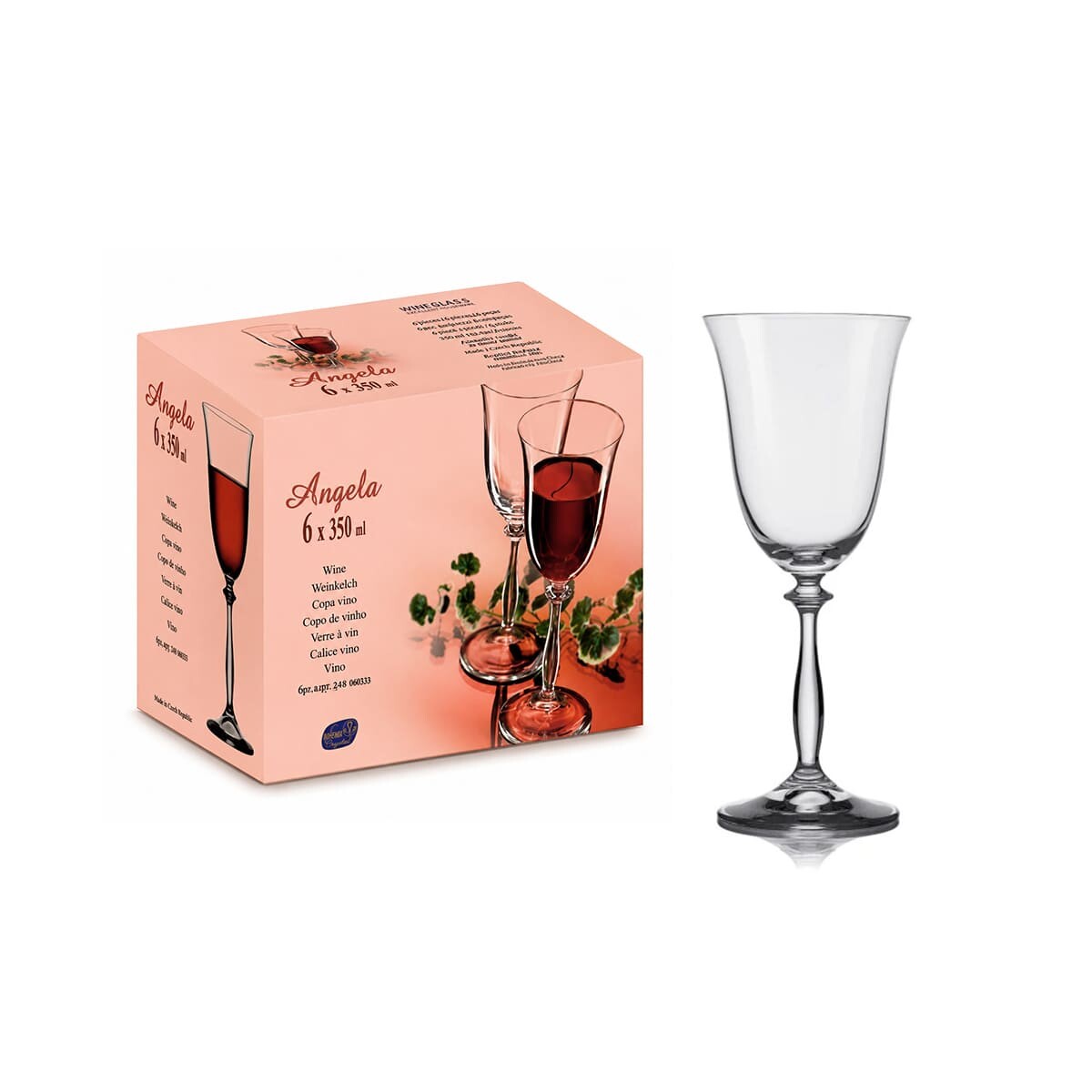 Set copas Angela 350 ml x6 BOHEMIA 