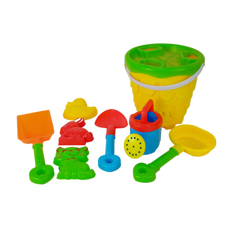 3X2 OUTLET Balde castillo con accesorios de playa 3x2 Outlet Balde Castillo Con Accesorios De Playa