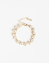 Pulseras Flexibles Perla Pulsera Flexible Bolones Perla - Dorado