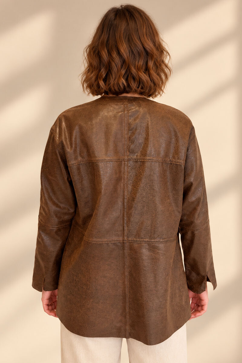 Camisa megan Marron brillo reversible