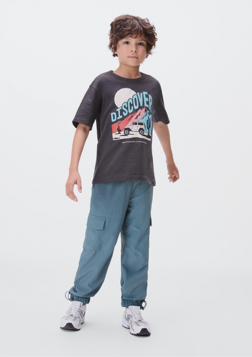 CAMISETA MM - CINZA ESCURO 