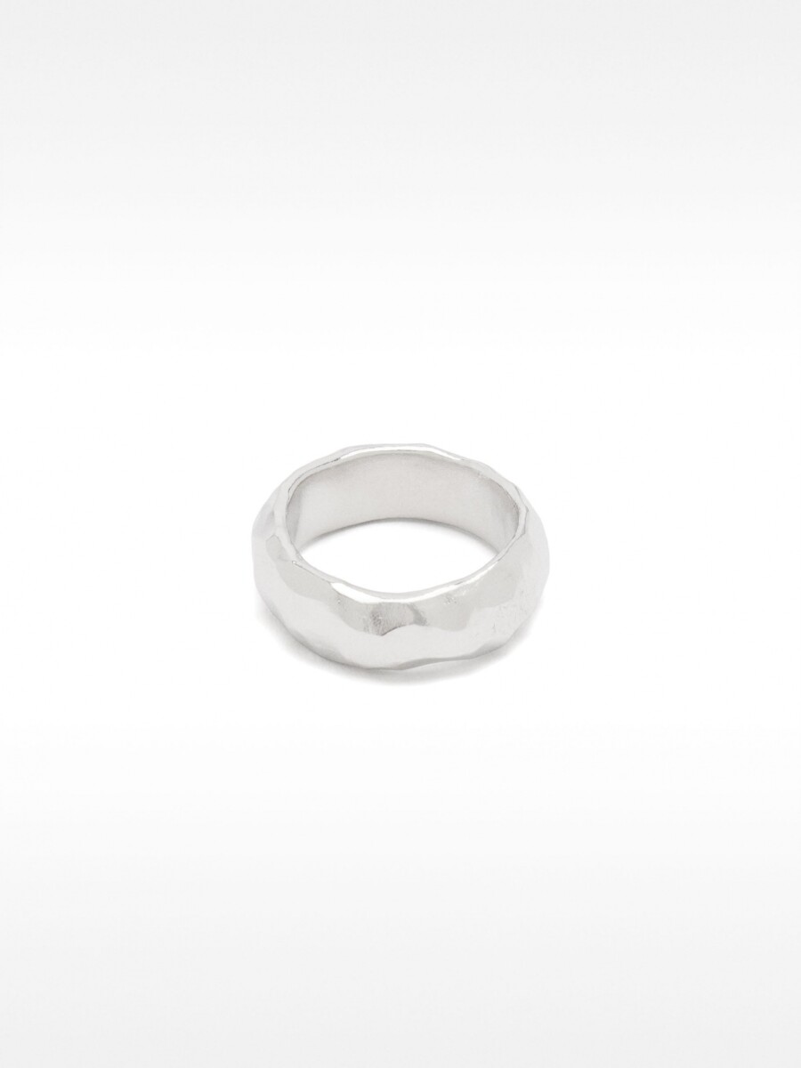 Anillo Irregular - Plata De Ley 925 plateado