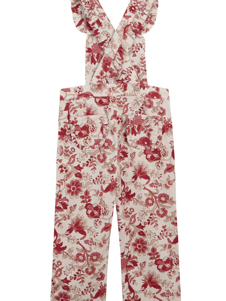Pantalon Con Tirantes Rosa