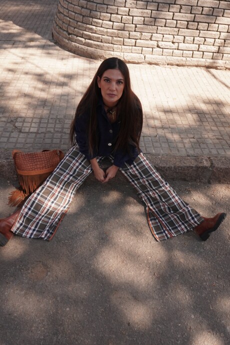 Crazy Pants Vol2 Cuadrillé Verde Seco / Blanco
