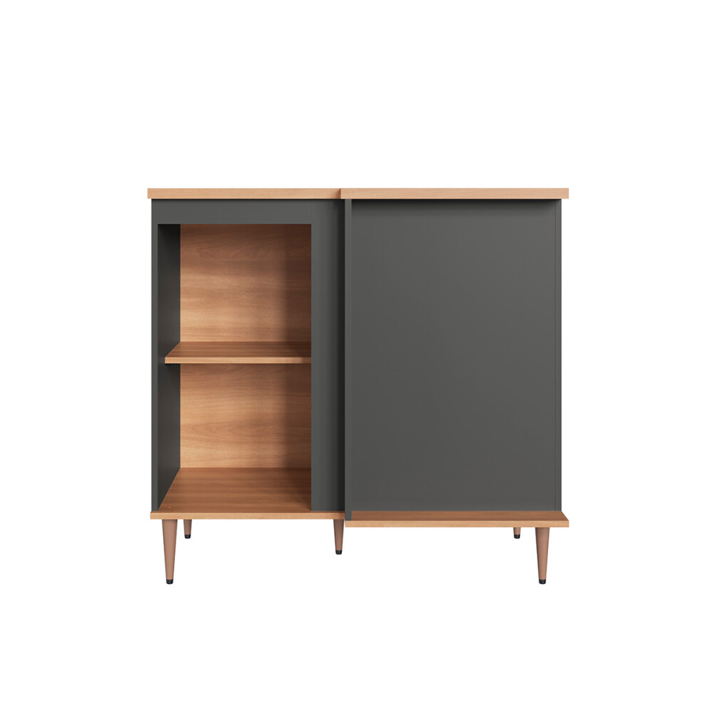 Módulo bajo de esquina recta Alice color Grafito Módulo Bajo De Esquina Recta Alice Color Grafito