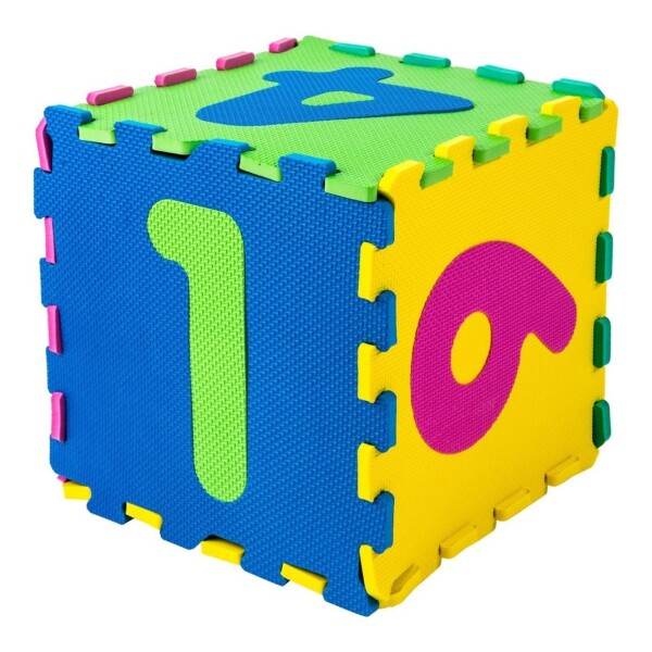 Alfombra Piso Goma Eva Infantil Niños Bebes Encastrables X10 Variante NUMEROS