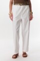 PANTALON LINO STRECH BLANCO
