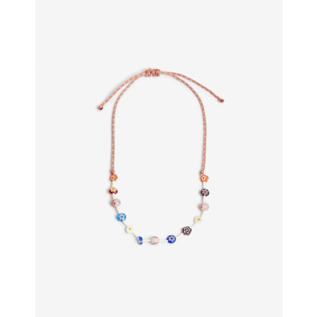 Collar Corto Cordón Beas Para Niñas Combinacion Multicolor