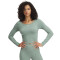 UA Vanish Seamless LS-GRN GRN-348