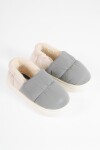Pantufla puffy gris