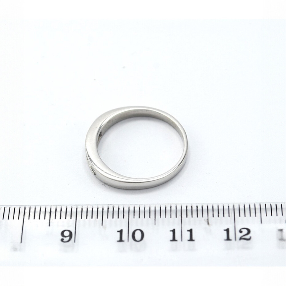 Anillo En Oro Blanco 18 K Y Brillantes Anillo En Oro Blanco 18 K Y Brillantes