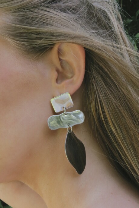 Leaf Earrings Plateado