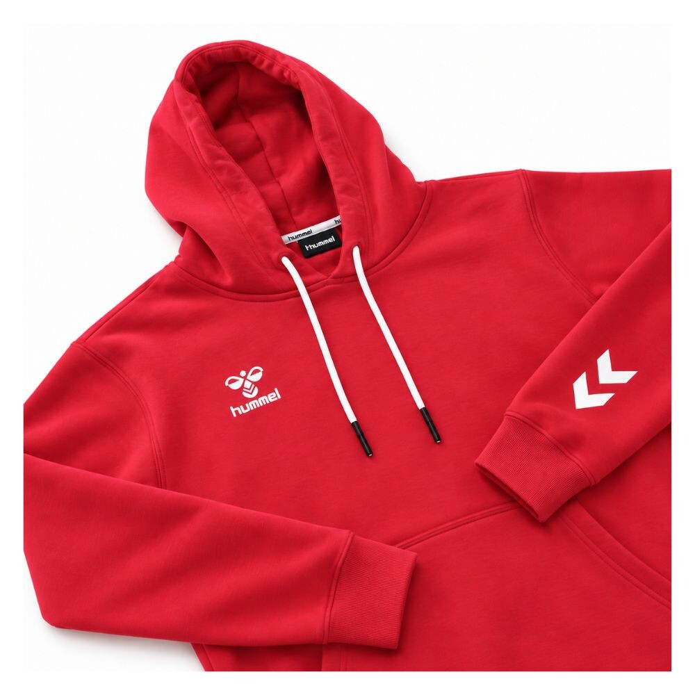 BUZO CANGURO GAMUZADO ROJO