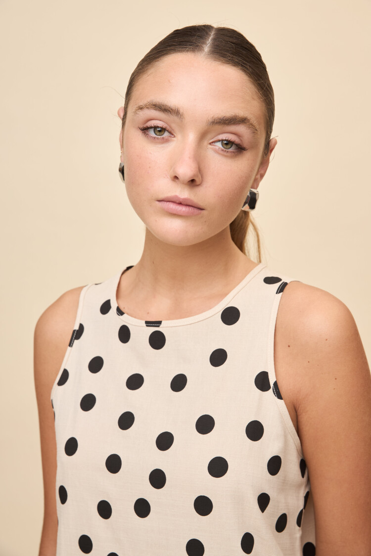 VESTIDO CRISTAL Beige
