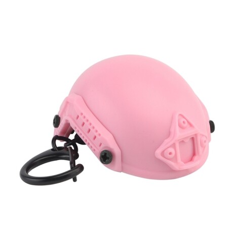 Casco táctico - llavero con destapador Rosa