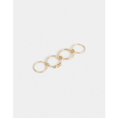 Anillo De Metal Dorado