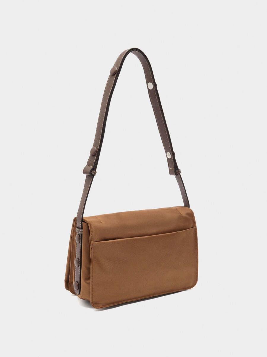 Bolso Bandolera De Nylon S camel