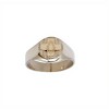 Anillo Profesión Auxiliar de Servicio -Plata y Oro -Sin Piedra-AP5028 sinpiedra