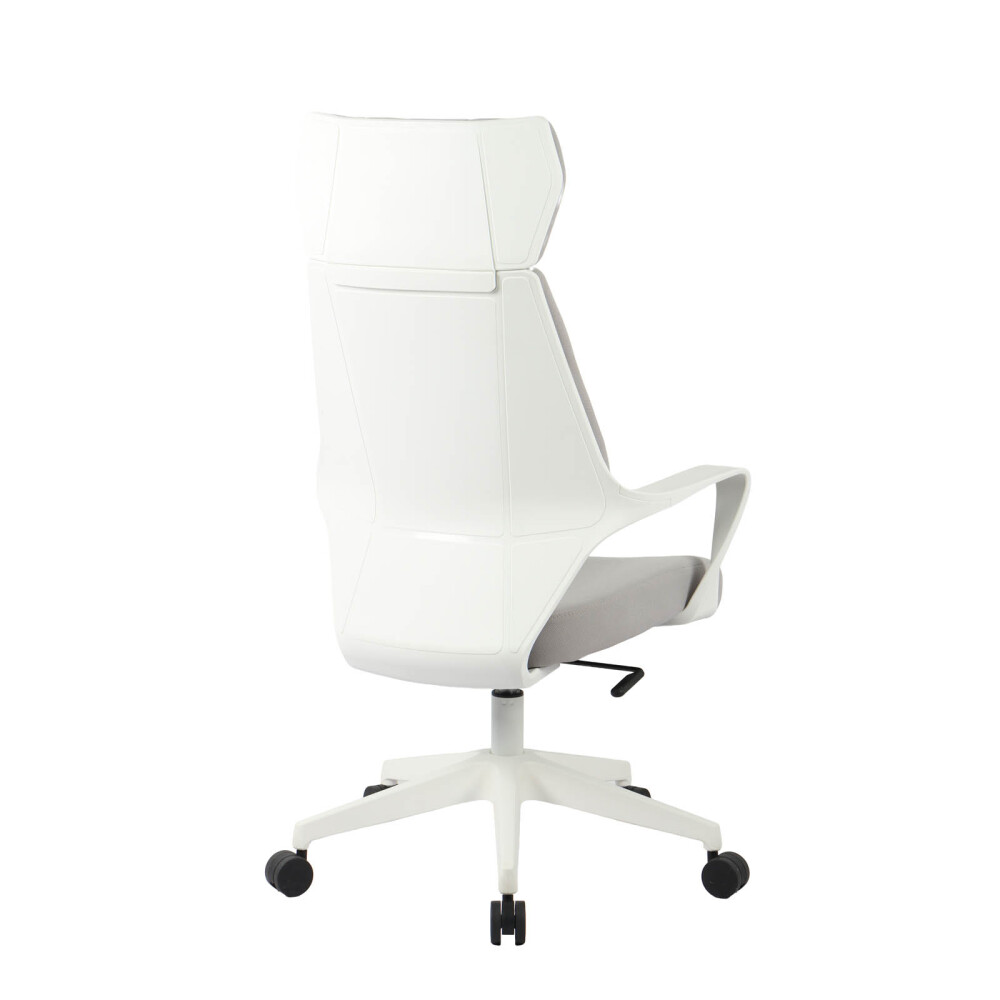 SILLA DE OFICINA TELA-Y-POLIPROPILENO GRIS ARSENE