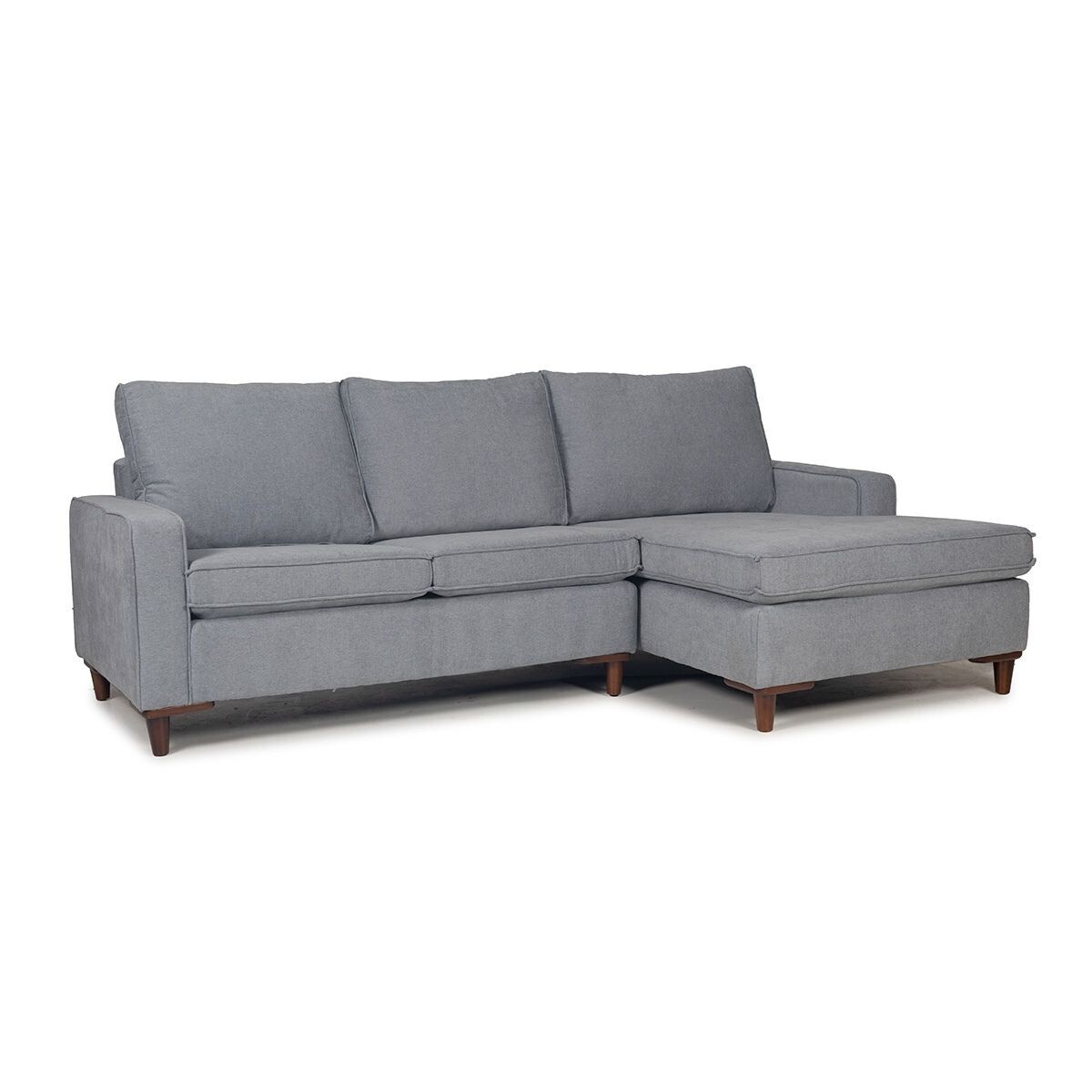 Rinconera Sevilha - Tela Microfibra - Chaise Derecho - AA-13 (Gris) 