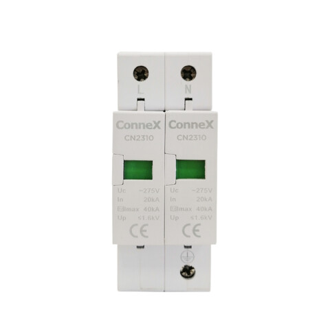 Descargador 2P 20kA Imax: 40kA 220Vac CN2310